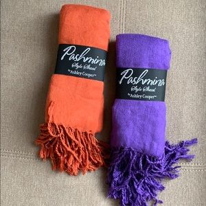Lot of 2 Pashmina scarves
